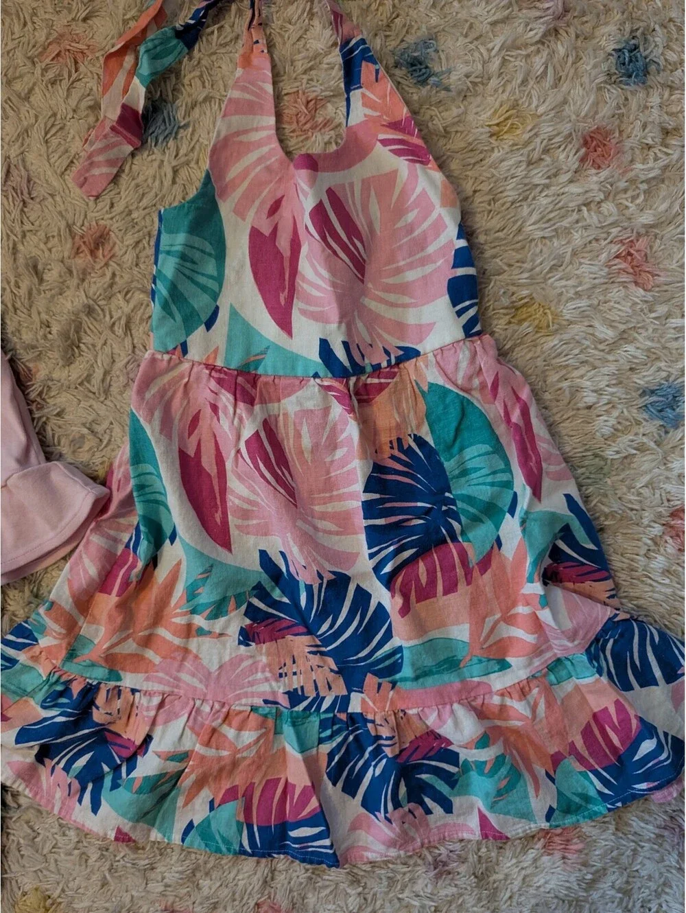 Gymboree Girls' 6 Tropical Halter Dress and Flamingo Halter Top w Leggings Set